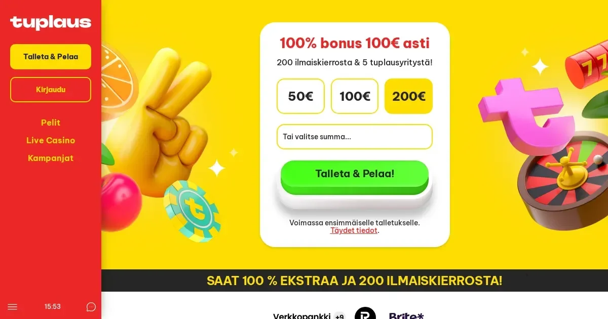Welcome bonus